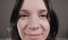 Eye Worship and Face Fetish Close Up - Mari Merlowe