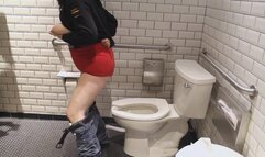 NEW YEAR'S EVE BLOW OUT SALE -TAKING BIG TIT SELFIES IN A PUBLIC BATHROOM