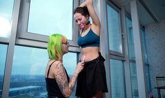 Hard belly punishment for little bitch (FHD)