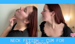 Neck fetish - cum for my throat 1080p HD