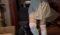 POV Schoolgirl gets tickled and wrestles you to the ground