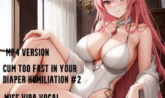 MP4 VERSION (DIAPER EDIT) Cum too fast in your diaper humiliation #2