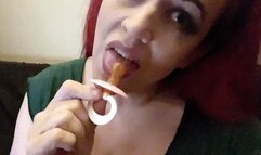 Licking and Sucking Pacifier- 12 29 23