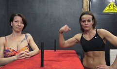 Armwrestling Kim vs Zsuzsa