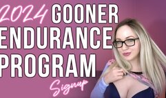 2024 Gooner Endurance Program Sign Up