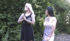 Undercover Cops Marica Hase and Angelica Coralvine are Searching for a Weirdo in the Park - He Found Them First! 4K Video Version