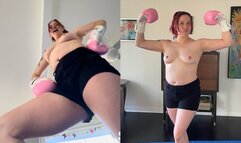 POV Topless Boxing With Lizzy!