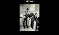 Athos doing house chores