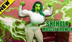 Hulking out Muscle Growth She Hulk Transformation Custom