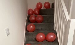 Stairway to heaven - 25 red balloons destroyed