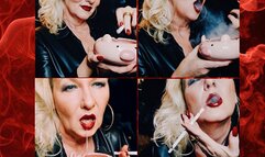 Human ashtray fantasy - I feed your smoking addiction my little hooked piggy