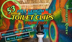 53 FULL LENGTH TOILET CLIPS FROM 2023