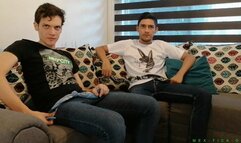 Twinks Fabian & Benjamin Tickle Each Other Their Feet, Armpits & Belly (MOV)