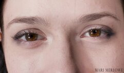 Close Up Eye and Eyelash Fetish - Mari Merlowe