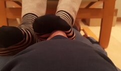 Roommate used as Footrest