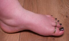 #1 Send Tribute to BBW Feet Loser! - Pearl Purple Pedicure (No Talk)