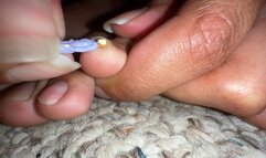 Giantess Cirilla - Cleaning My Dirty Feet with Her Pretty Face
