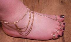 #9 Send Tribute to BBW Feet Loser! - Pearl Purple Pedicure (No Talk)