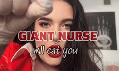 Giantess Nurse will eat you - First person view