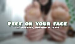 Feet on your face - Toes Wiggling and Oiling
