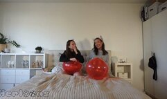 Saskia & Zoe - Balloon race