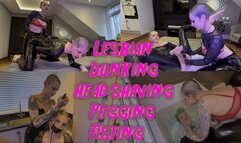 Lesbian Femdom Dunking Head Shaving Pegging and Fisting ft Mistress Mina Sinner Anura Laas