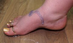 #2 Purple gel on bbw's feet (No talking)