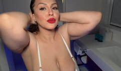 RAW FOOTAGE! Makeup & All natural included! Striptease Shower Masturbation & Shower Routine