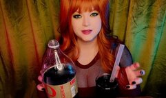 Cola Chugging with Huge Belly Bloat and Burps