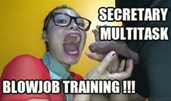 SECRETARY BLOWJOB (LOW DEF VERSION) 240207B2 SARAI GETING TRAINED TO BE A REAL MULTITASKING SECRETARY WHEN SUCKING COCK + FREE SHOW SD MP4