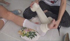 My broken leg and masturbation with bandaging