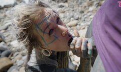 Blowjob and Facial on the Beach with Lily Lu