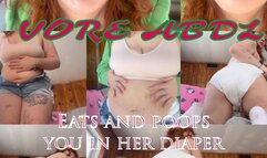 VORE ABDL - your girlfriend eats you and digests you - 4k MP4