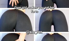 Fit girl makes you eat her farts