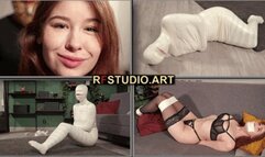 Patty in total microfoam mummification Part 1 - A tight cocoon instead of a date (FULL HD MP4)