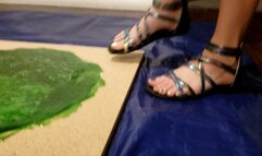 Karina's Gladiator Sandals vs Ecto Cooler Glue