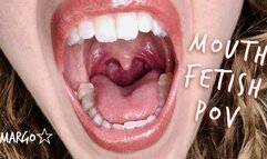 Mouth Fetish Close Up Tongue Uvula Teeth and Throat
