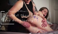 Succubus lesbian seduction - spanking, wax play and orgasm control with Pandora Blake and Faerie Willow - HD MP4