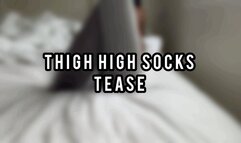 Makeshift Sock Pussy Thigh High Foot Tease