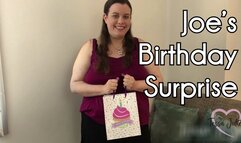 Joe's Birthday Surprise - Tessa Juliet - BBW Tessa surprises you with a strap-on for your birthday - BBW POV strapon