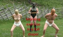 Lady Nymphodora-Morning exercises in a full diaper