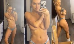 Lindsey Pelas Topless Mirror Selfie Video