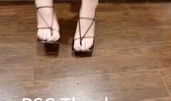 TS try on Strappy high heel sandals custom request