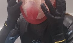 wetsuit snorkel mask tease in bath