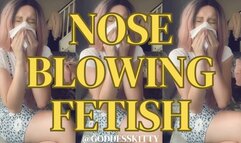 Nose Blowing Fetish - LOUD!