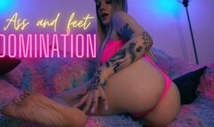 Ass and feet domination