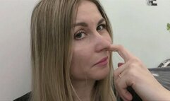 It is so hot watching a beautiful blonde as yourself pick her big nose WMV FULL HD 1080p
