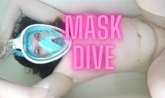 Diving in mask