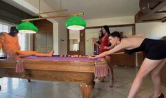 Mean and hard ballbusting with pool balls - [FHD MOV]