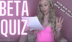 How Big of a Beta Are You? (Quiz!)